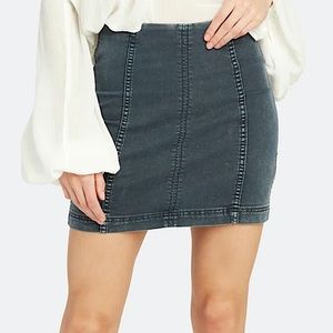 Free People Modern Femme Denim Skirt